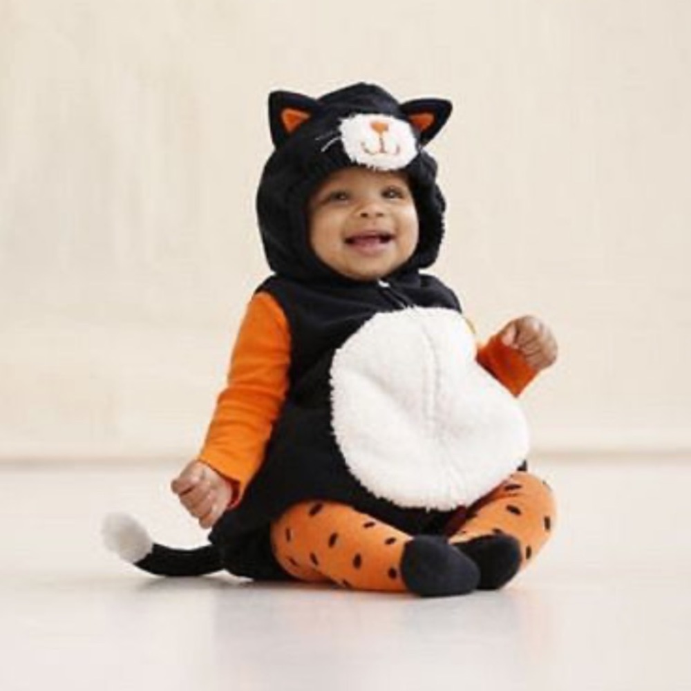 Carter's Black and Orange Cat Costume for Kids